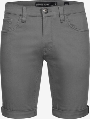 Regular Pantalon 'Villeurbanne' INDICODE JEANS en gris : devant