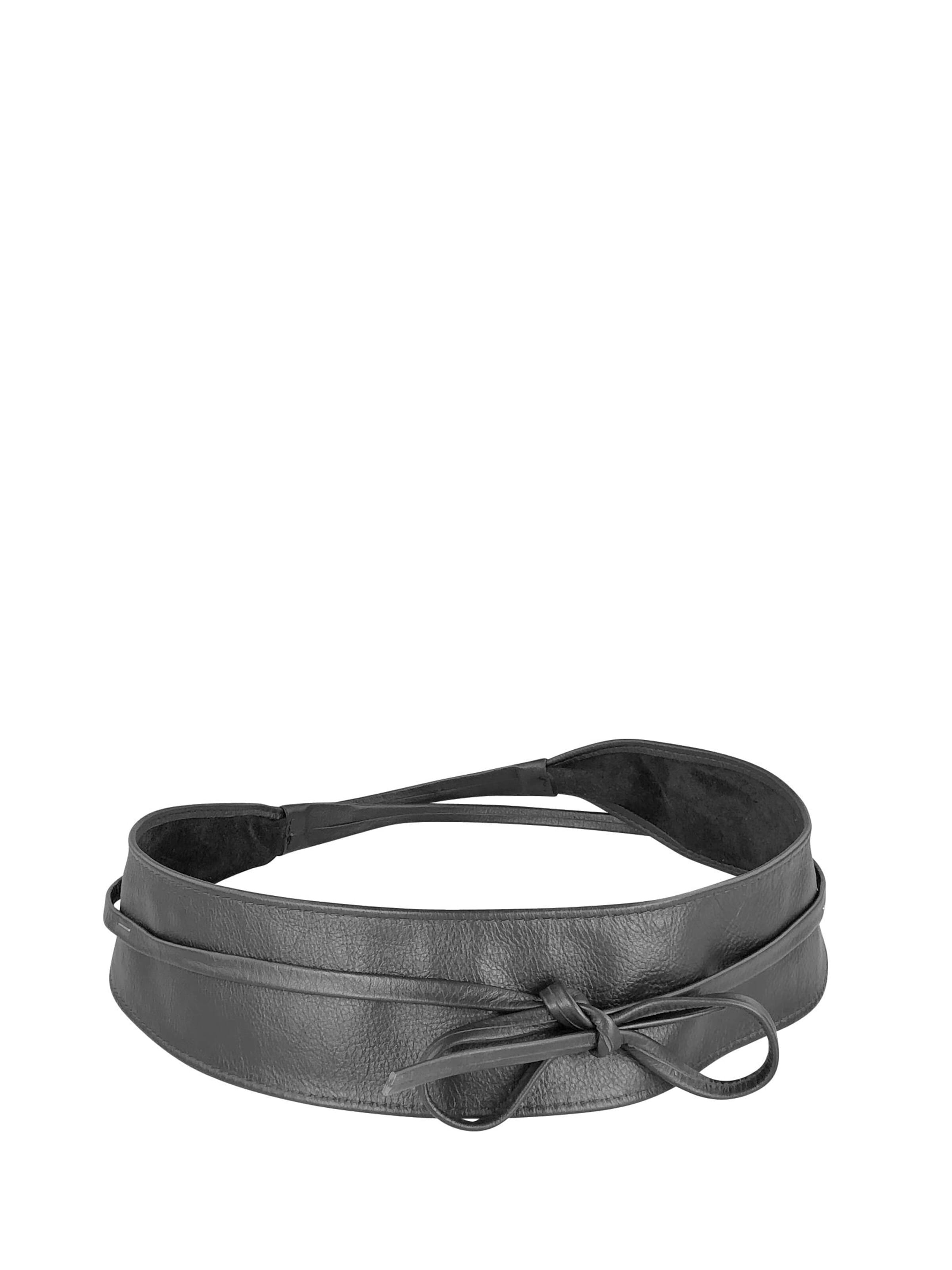 COLLEZIONE ALESSANDRO Belt 'Alpha' in Black: front