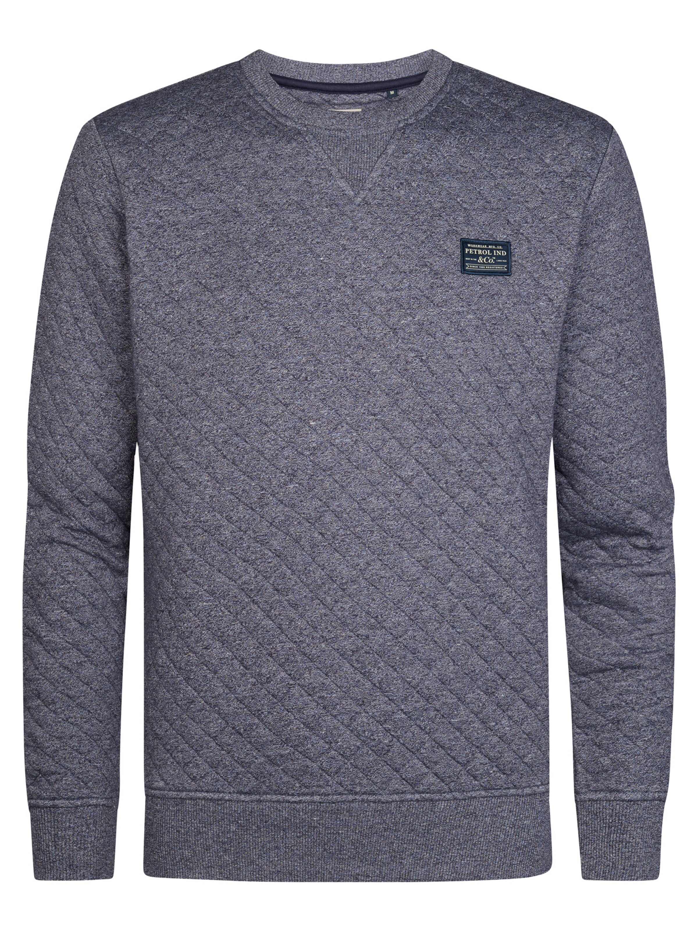 Petrol Industries Sweatshirt in Blauw: voorkant