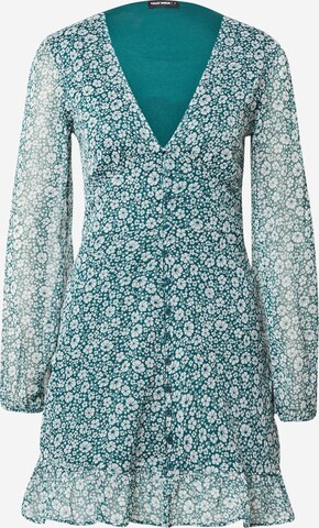 Tally Weijl Shirt Dress in Green: front