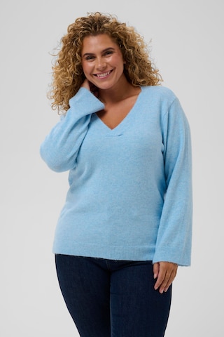 KAFFE CURVE Pullover 'KCJilanda' i blå: forside