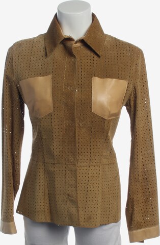 DOLCE & GABBANA Lederjacke / Ledermantel S in Braun: Vorderseite