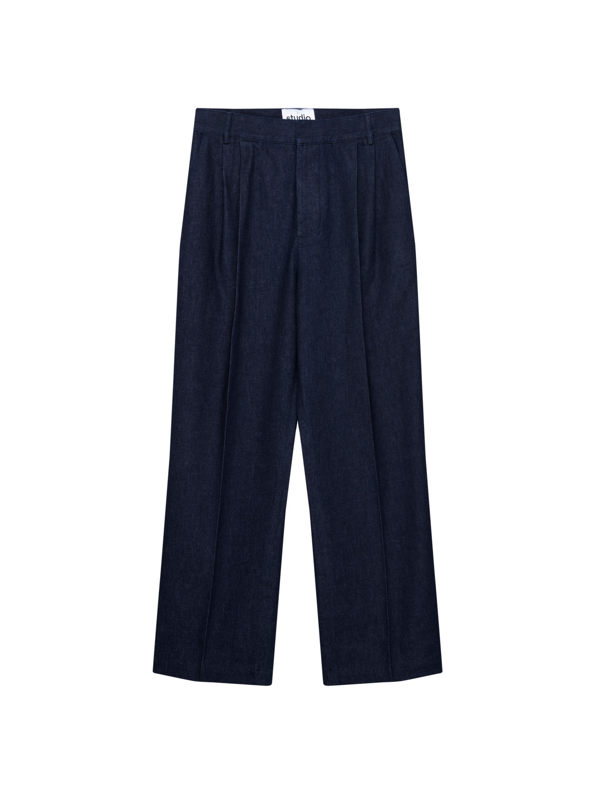 Studio Seidensticker Loosefit Pantalon in Blauw: voorkant
