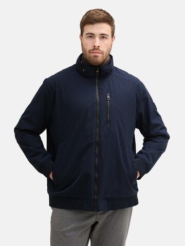 TOM TAILOR Men + Winterjas in Blauw: voorkant