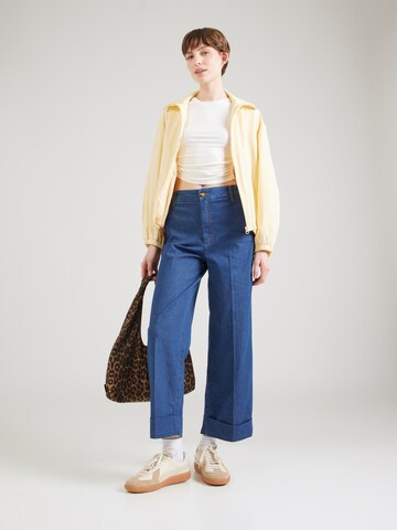 King Louie Wide Leg Jeans 'Lisa Chambray' in Blau