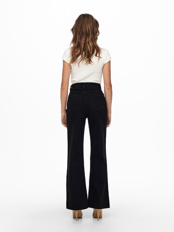 Wide leg Jeans 'Camille' de la ONLY pe negru