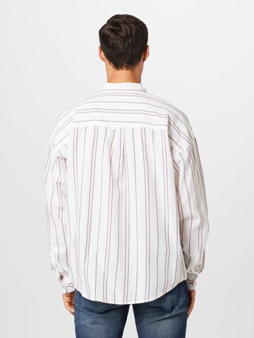 Redefined Rebel Comfort fit Button Up Shirt 'Everett' in White