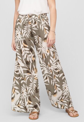 Cloud5ive Wide Leg Hose in Grün: Vorderseite