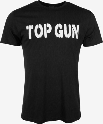 TOP GUN Shirt in Zwart: voorkant
