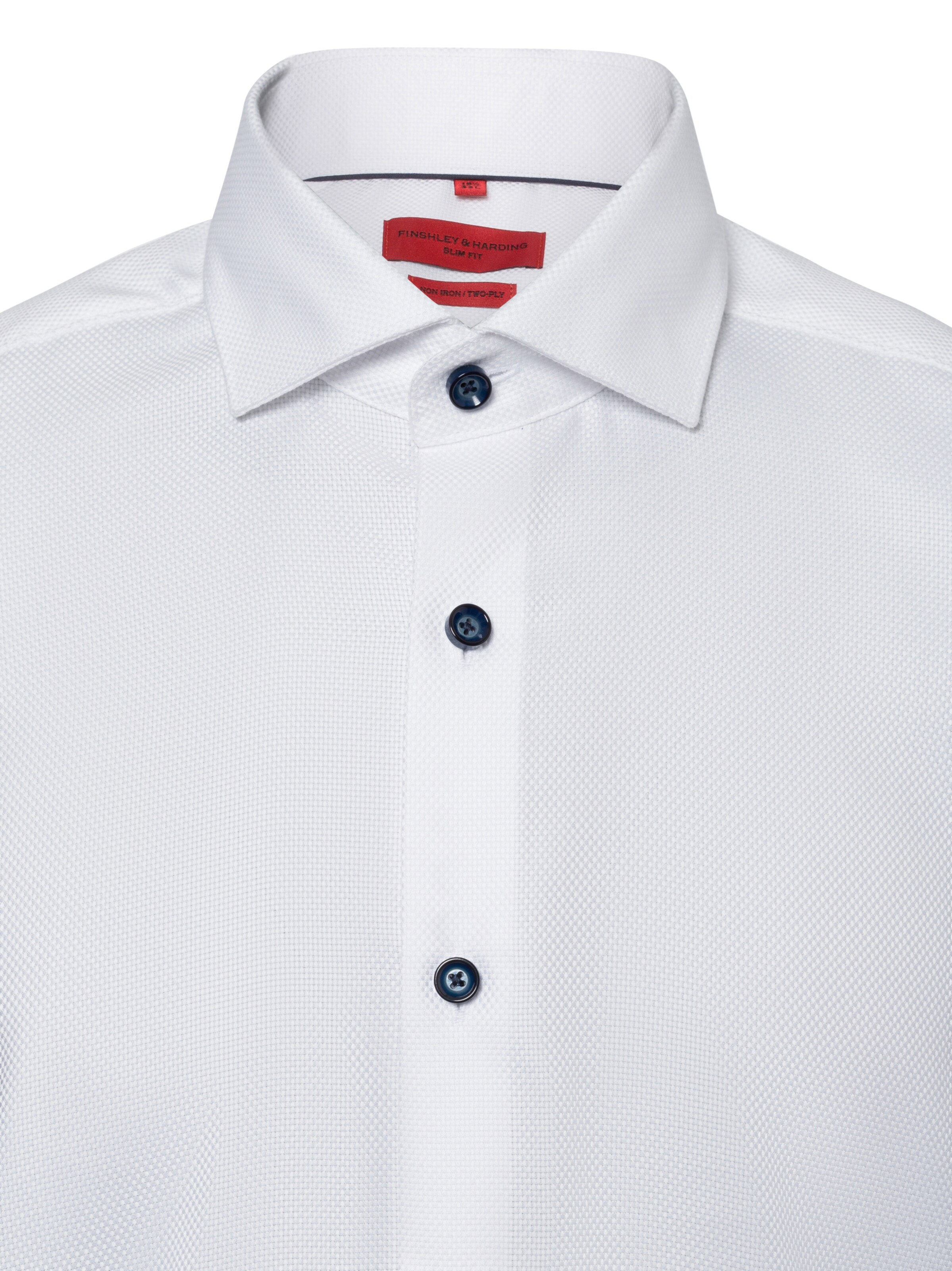 Finshley & Harding Slim fit Business shirt in White