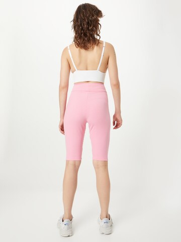 ADIDAS SPORTSWEAR Skinny Sporthose 'Studio Lounge Ribbed' in Pink