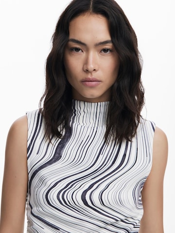 Desigual - Top en blanco