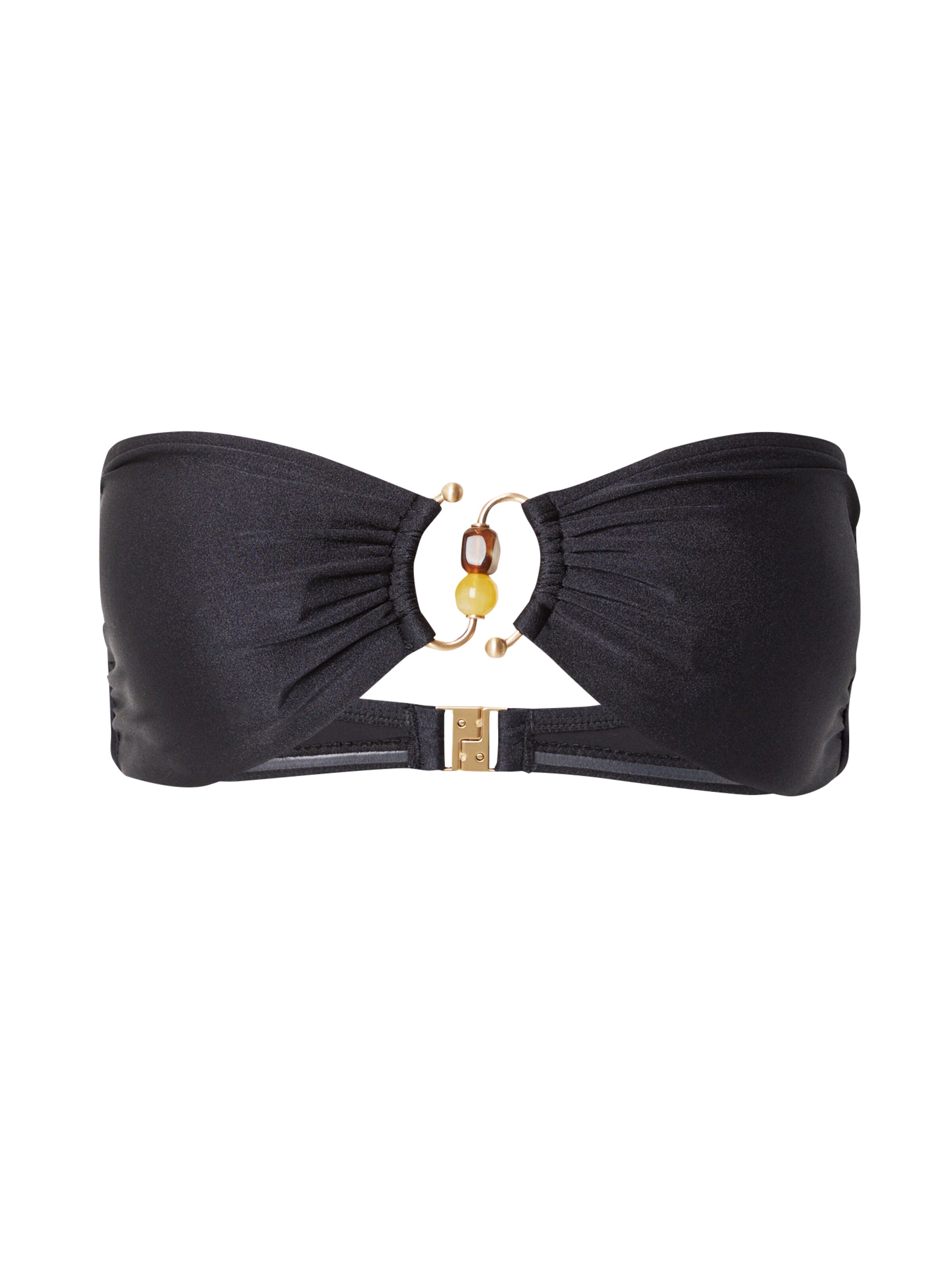 Seafolly Bez ramienok Bikinový top - Čierna: predná strana