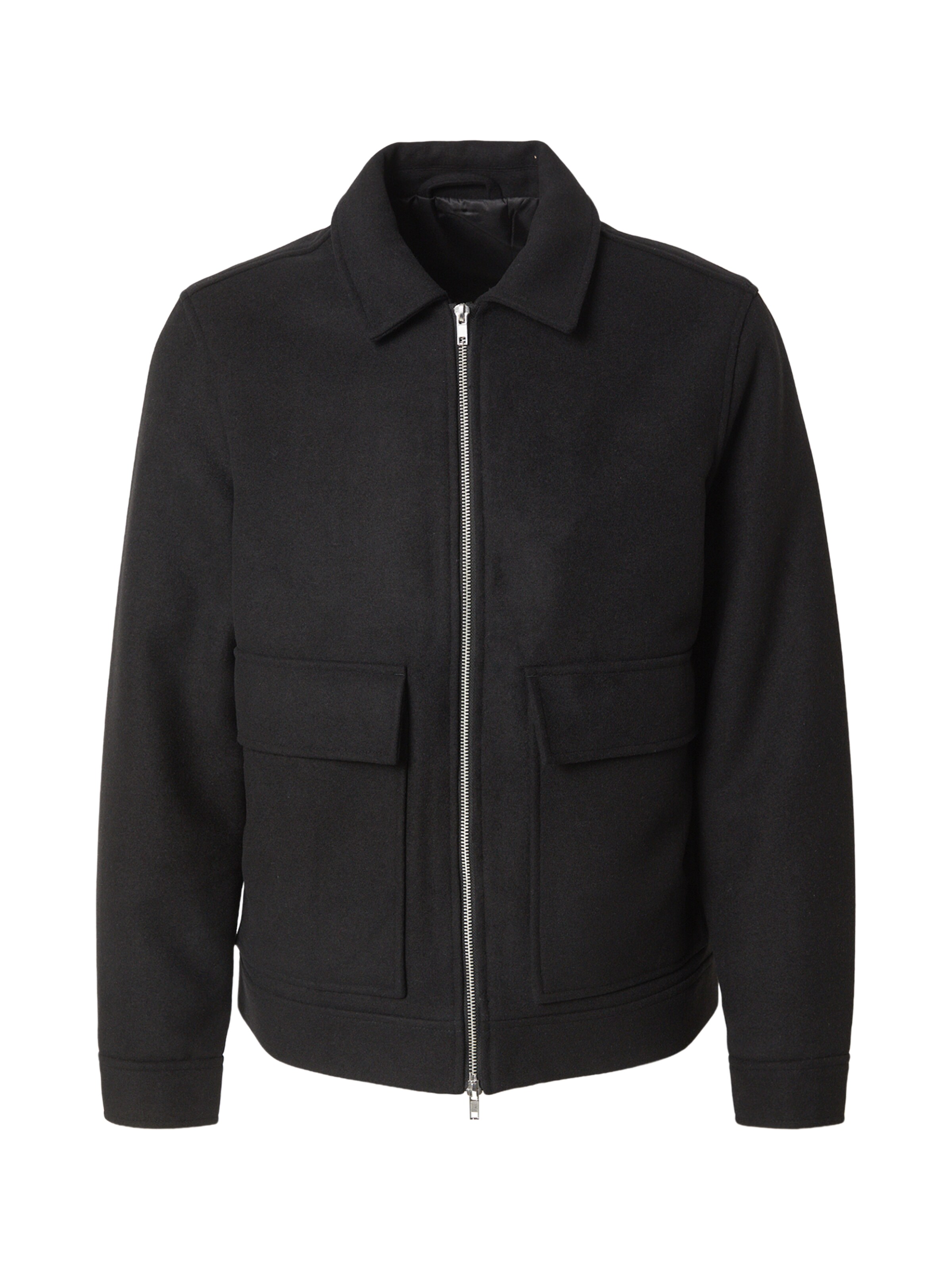 Lindbergh Between-Season Jacket in Black: front