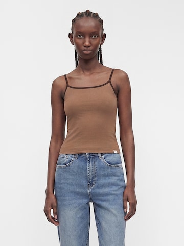 HOLLISTER Τοπ σε καφέ: μπροστά