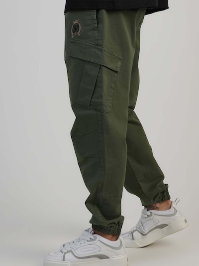 SikSilk Sporthose 'Slim Fit Cargos'‌ in grün, Produktansicht