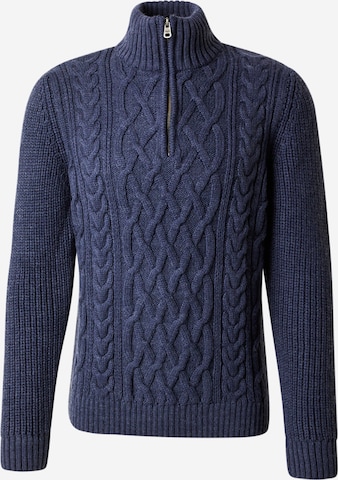 mėlyna Superdry Megztinis 'JACOB': priekis