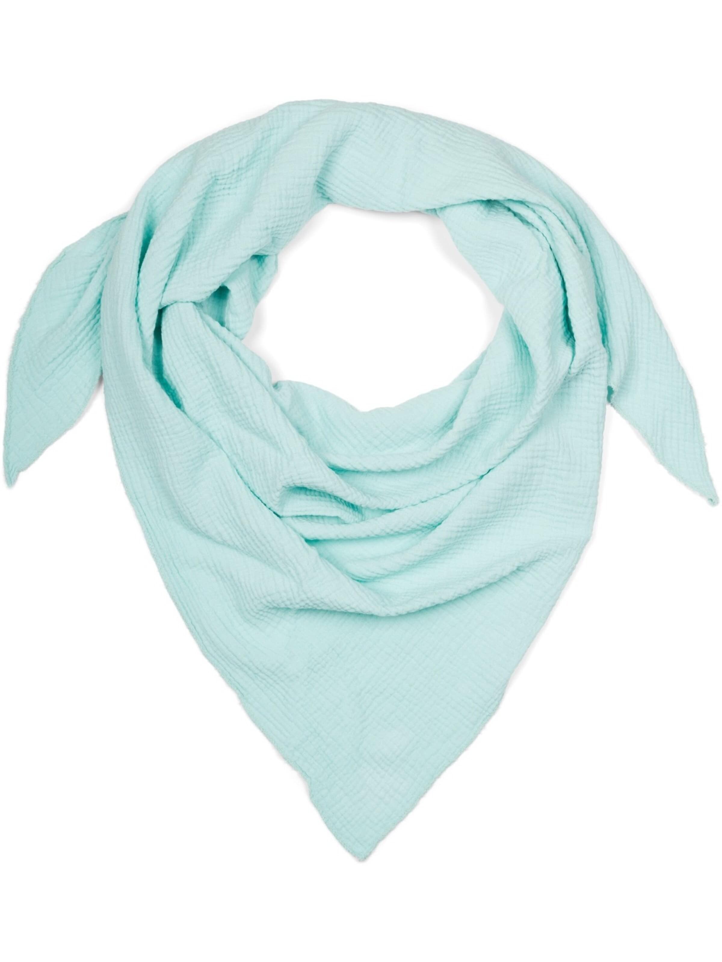 styleBREAKER Tuch 'Musselin Dreiecktuch Einfarbig'‌‌‌‌ in One Size in mint, Produktansicht