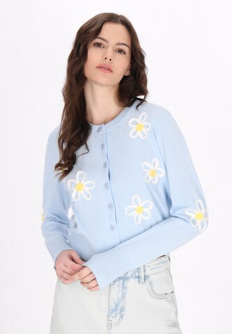 Cardigan 'Comfy' MYMO en bleu : devant