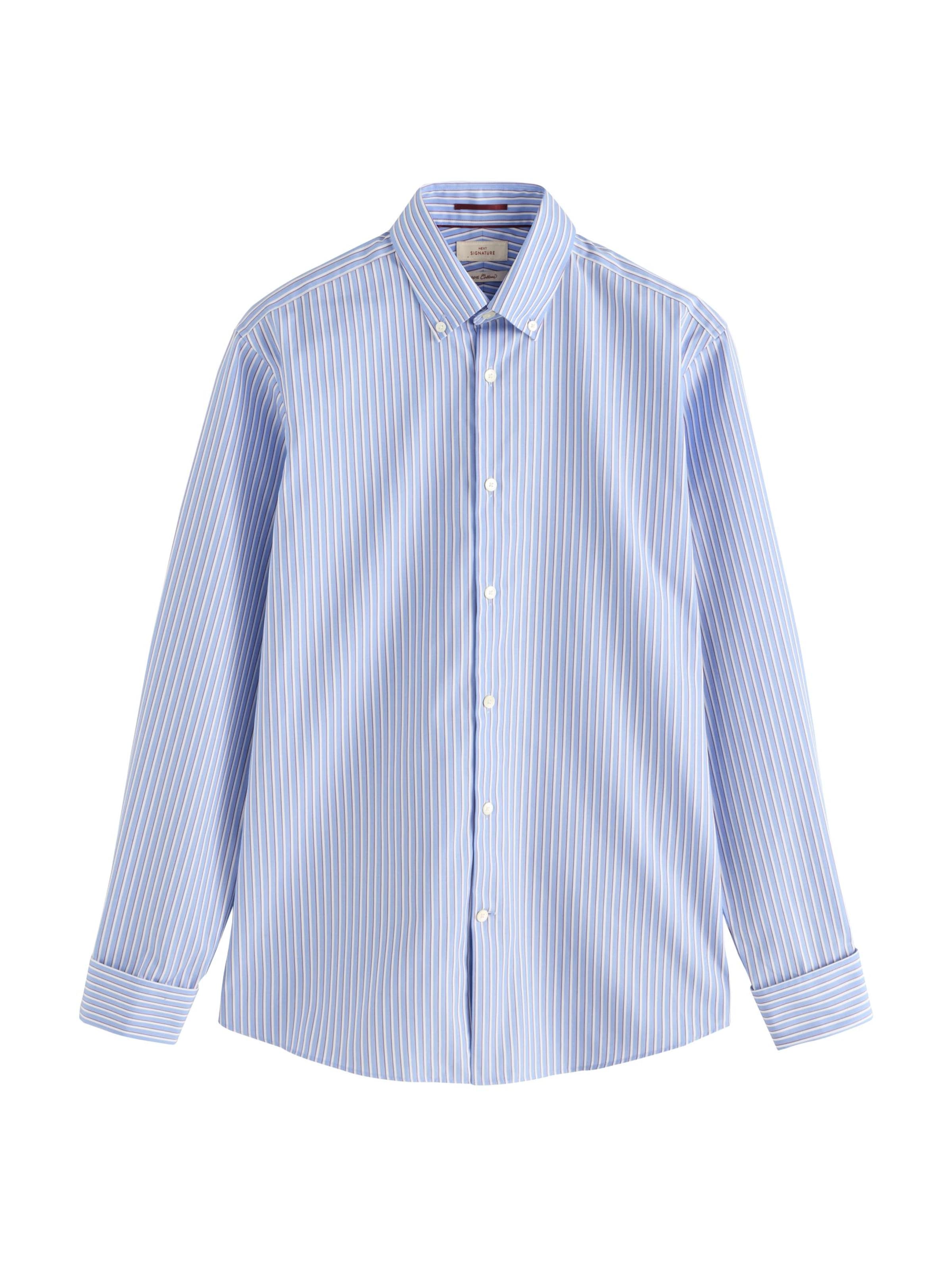 Next Hemd in blau / lila / weiß, Produktansicht