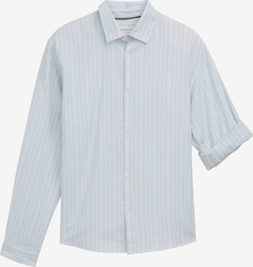 Chemise TOM TAILOR DENIM en bleu : devant