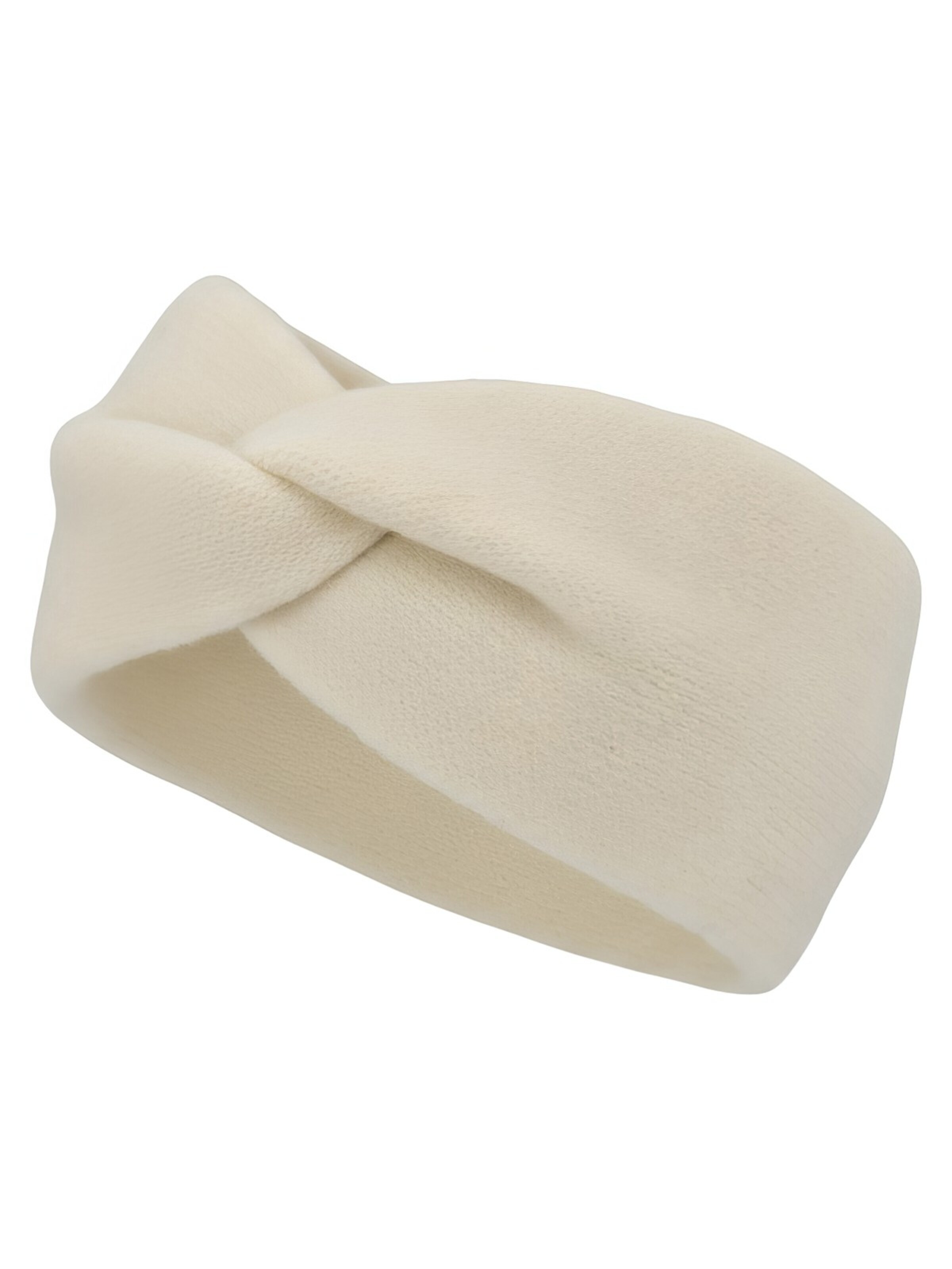 styleBREAKER Headband 'Feinstrick Stirnband Twist Knoten' in Beige: front