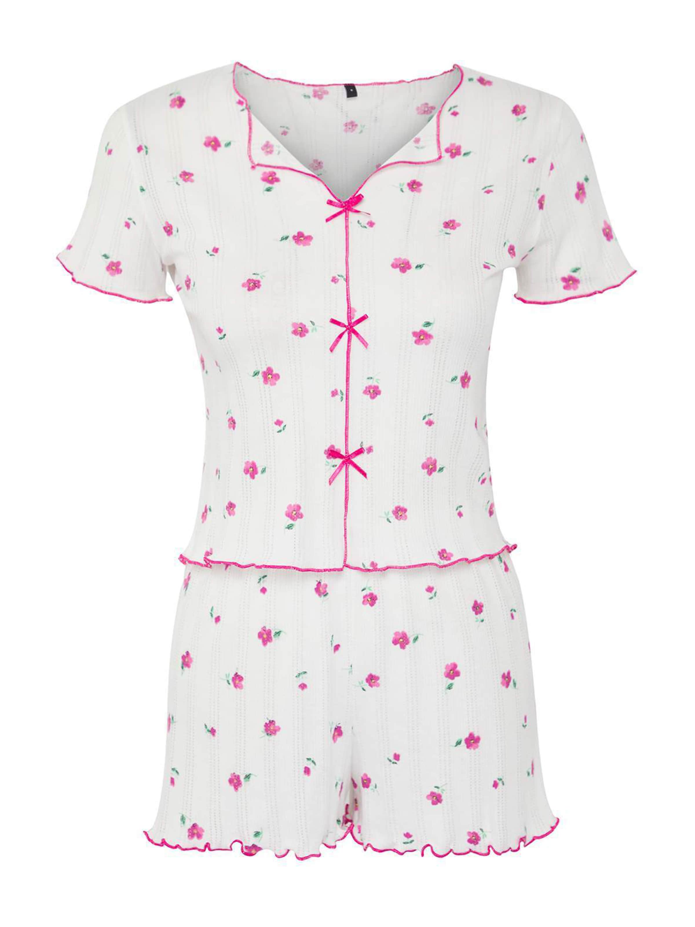 Trendyol Shorty en jaune / vert / rose foncé / blanc, Vue avec produit