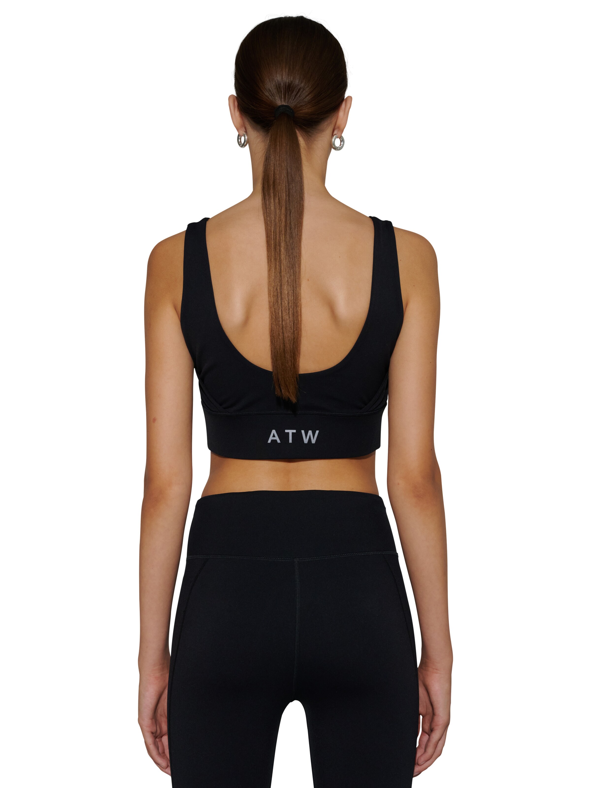 HALO Bustier Sporttop in Zwart