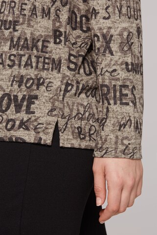 Soccx Rollkragenpullover mit All Over Print in Braun