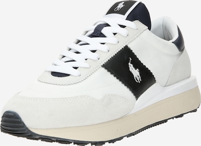Sneaker bassa Polo Ralph Lauren di colore grigio chiaro / nero / bianco, Visualizzazione prodotti
