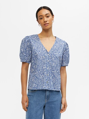 OBJECT Blouse 'MIE' in Blue: front