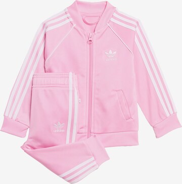 ADIDAS ORIGINALS Joggingpak 'Adicolor' in Roze: voorkant