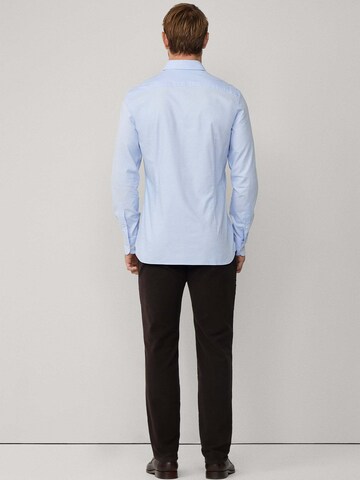 Hackett London Slim Fit Hemd 'ESS' in Blau