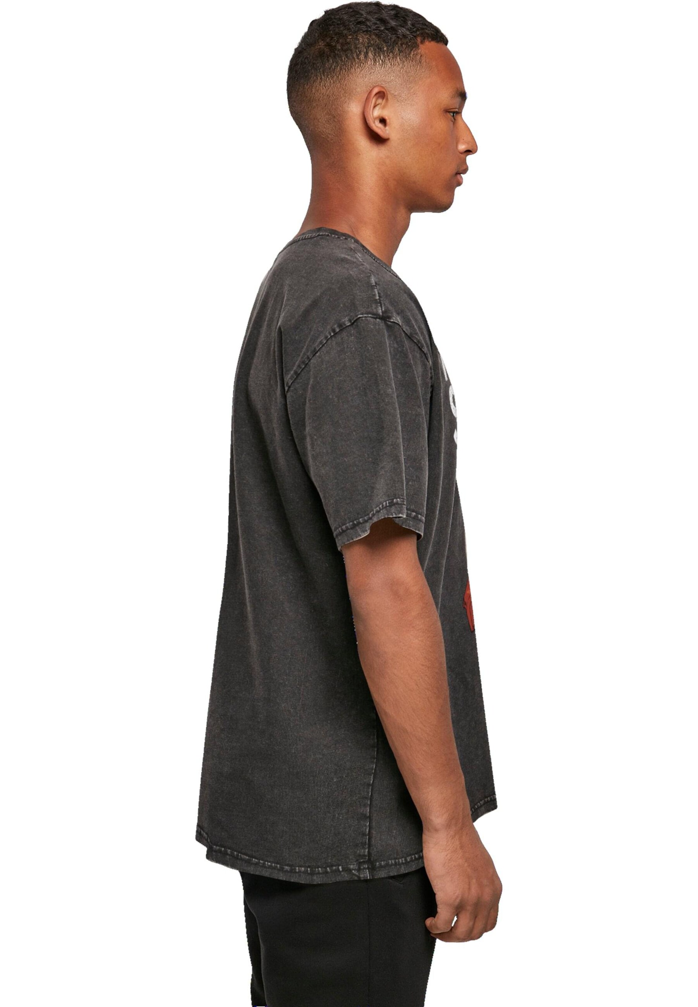 ABSOLUTE CULT Shirt 'Deadpool - I Am With Stupid' in Grey