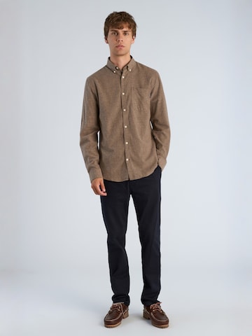 Regular fit Camicia di Lindbergh in marrone