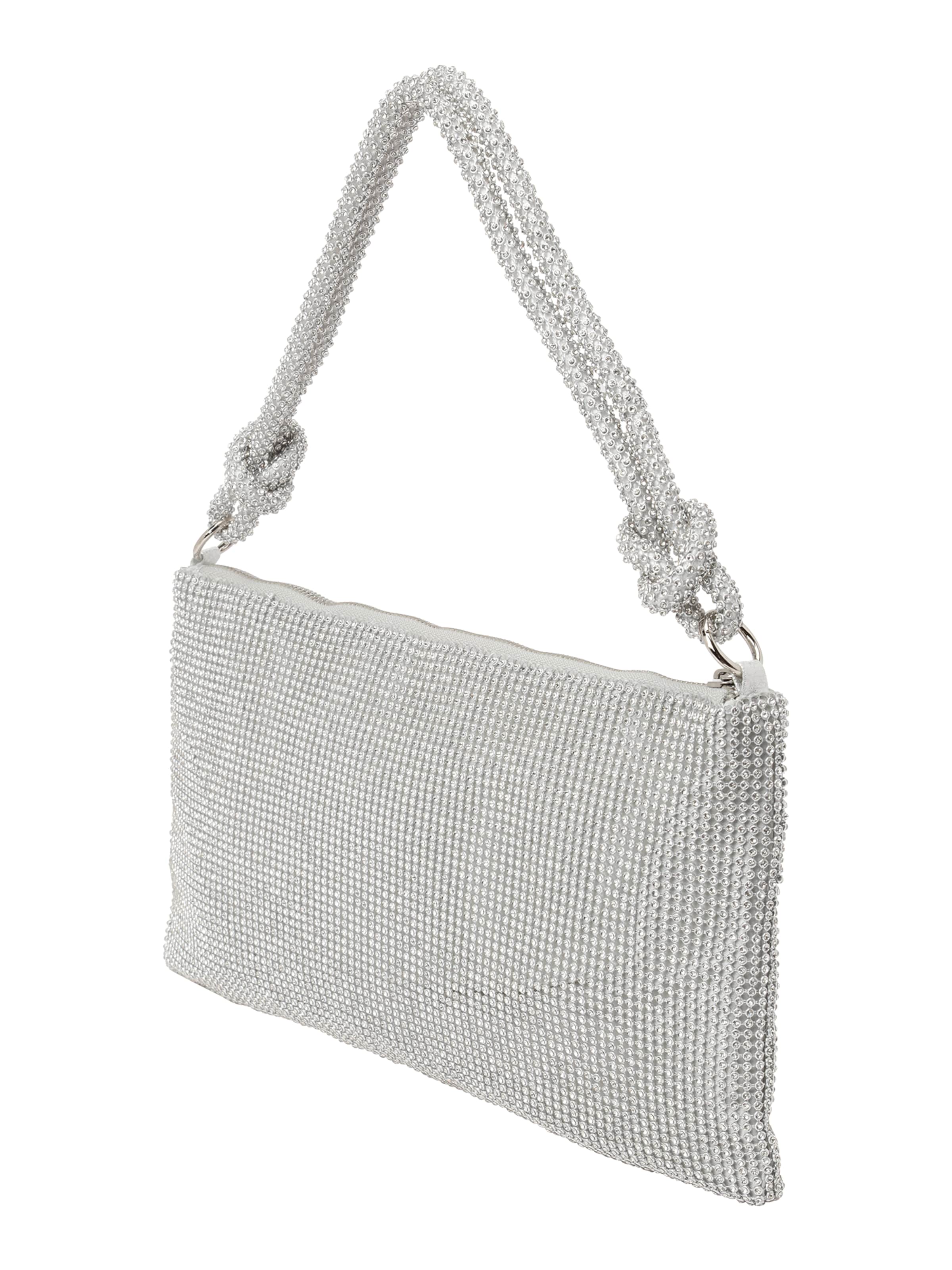 Geantă de umăr 'Crystal Vibes' de la SUI AVA pe argintiu