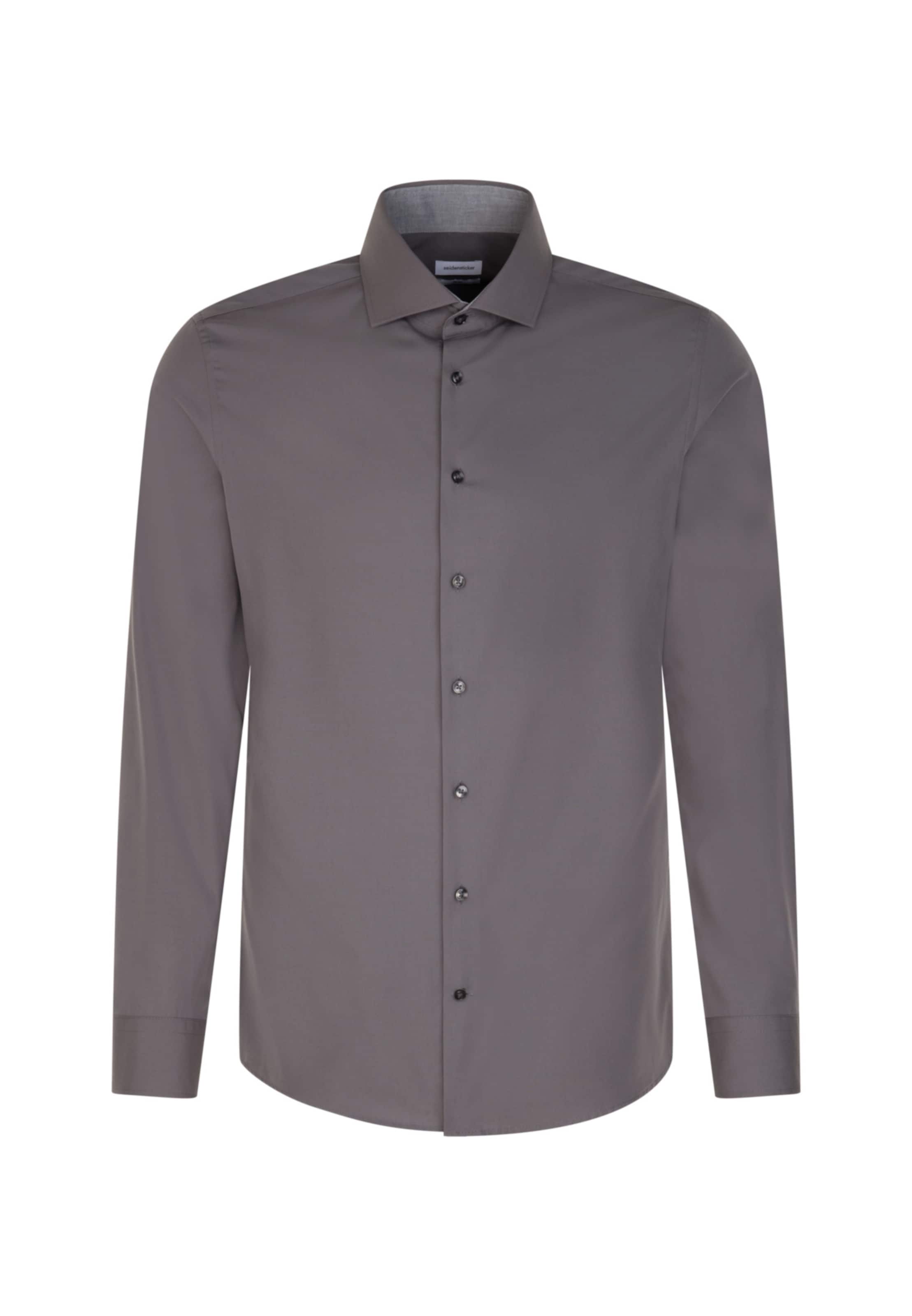 SEIDENSTICKER Button Up Shirt in Grey: front