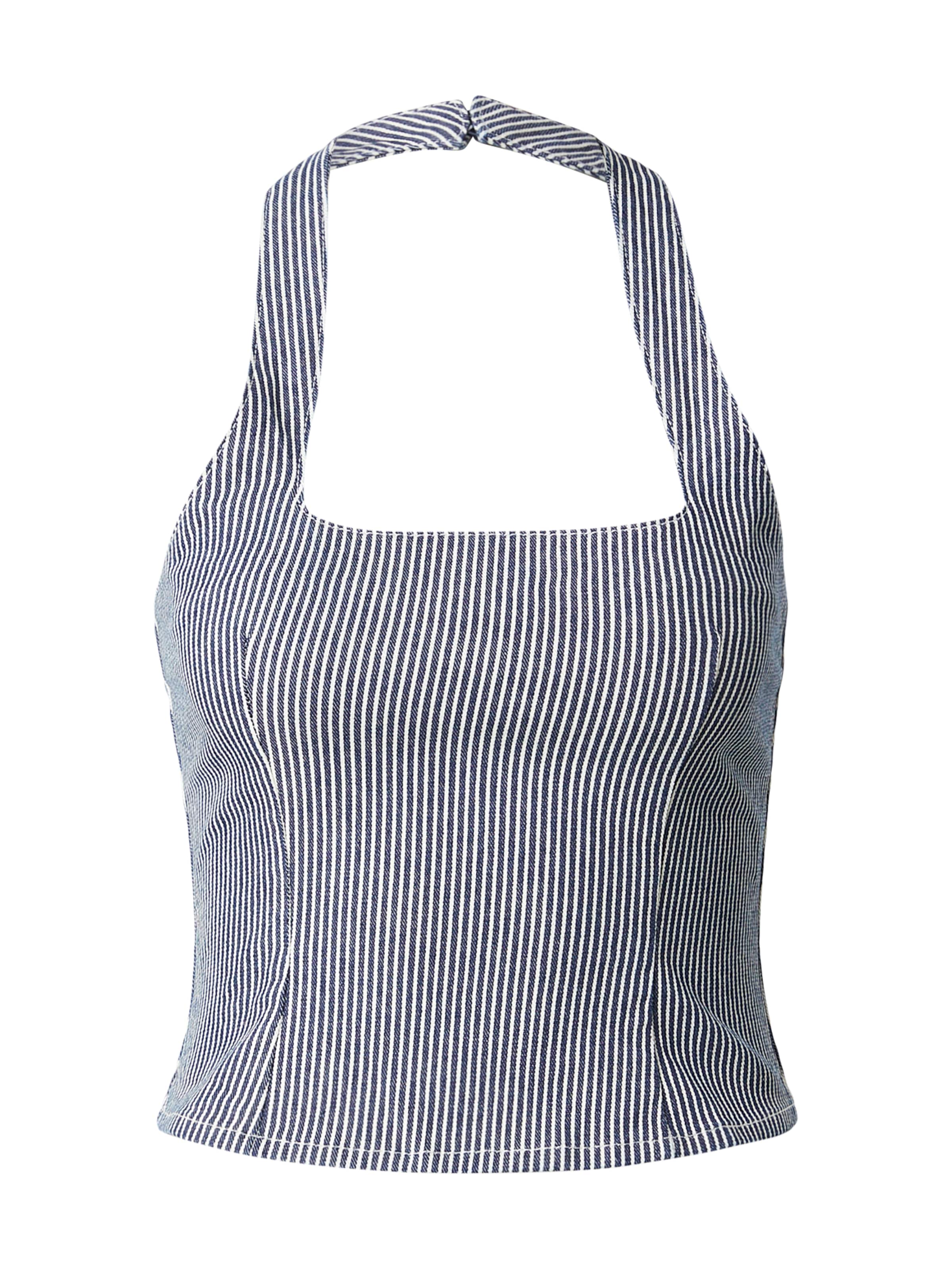 Top millane di colore blu / bianco, Visualizzazione prodotti