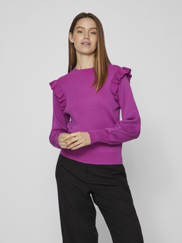 VILA Sweater in Purple: front