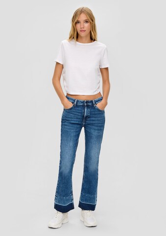 QS Flared Jeans 'Reena' in Blau