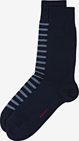 Chaussettes ESPRIT en bleu : devant