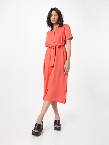 Robe-chemise 'ISABELLA' OBJECT en orange : devant