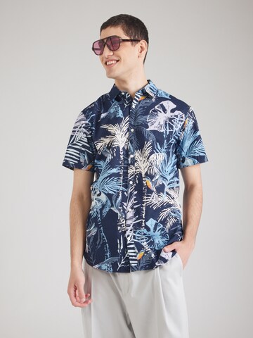 Fit confort Chemise 'JJHawaii' JACK & JONES en bleu : devant