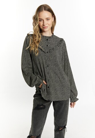 DreiMaster Vintage Blouse in Zwart: voorkant