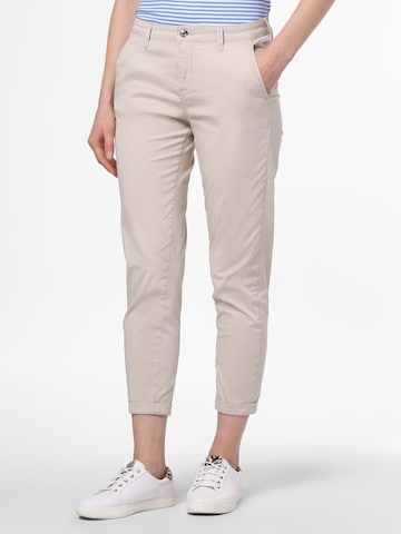 MAC Slimfit Hose 'Summer Spirit' in Beige: predná strana