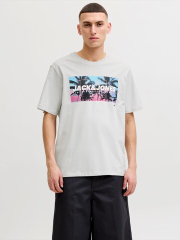 Maglietta 'JJINDIANA' di JACK & JONES in grigio: frontale