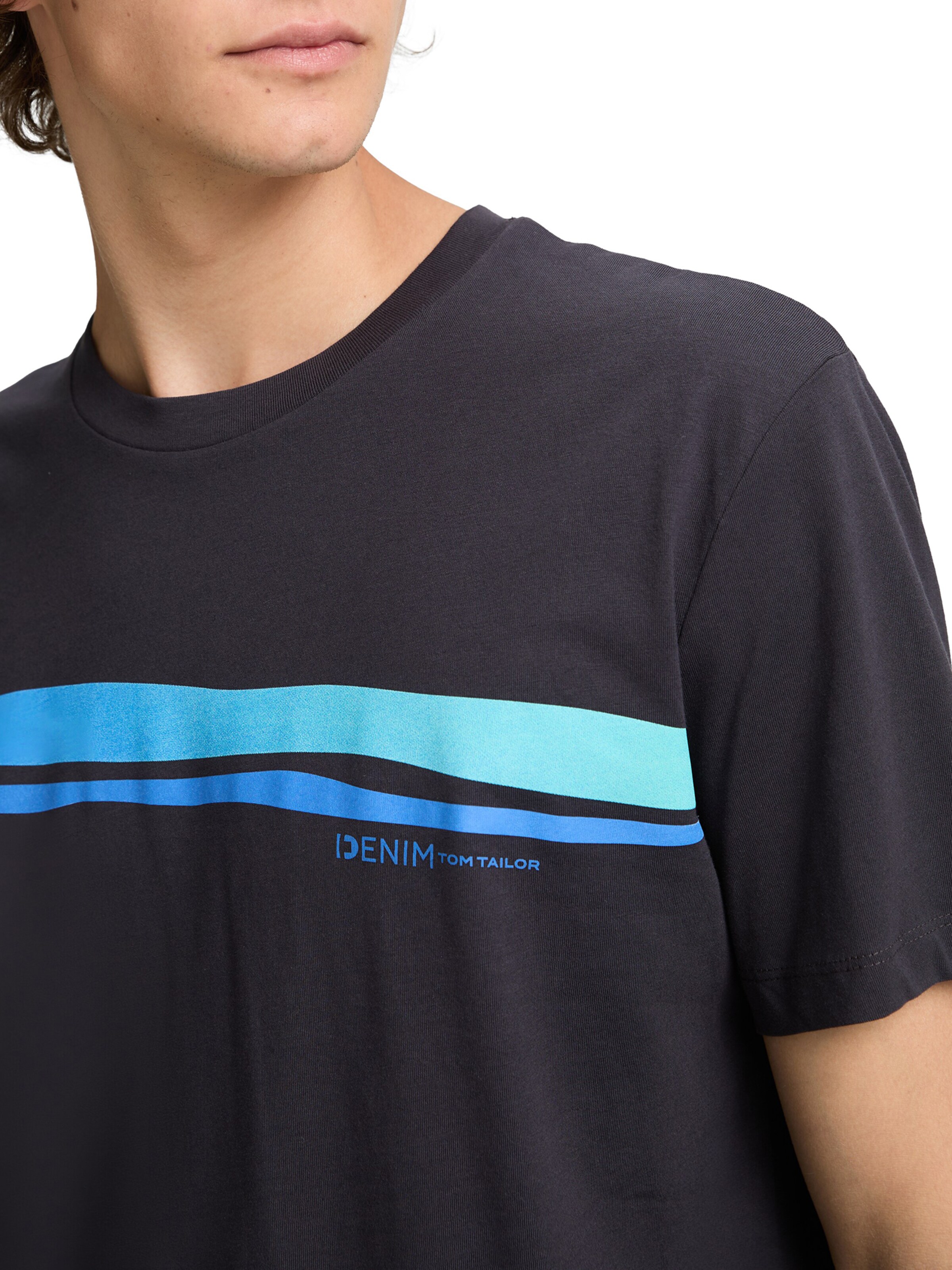 Tricou de la TOM TAILOR DENIM pe negru