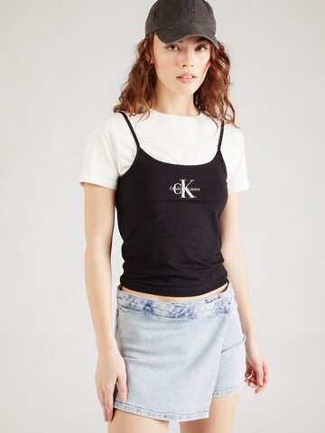 Calvin Klein Jeans Top in Black: front