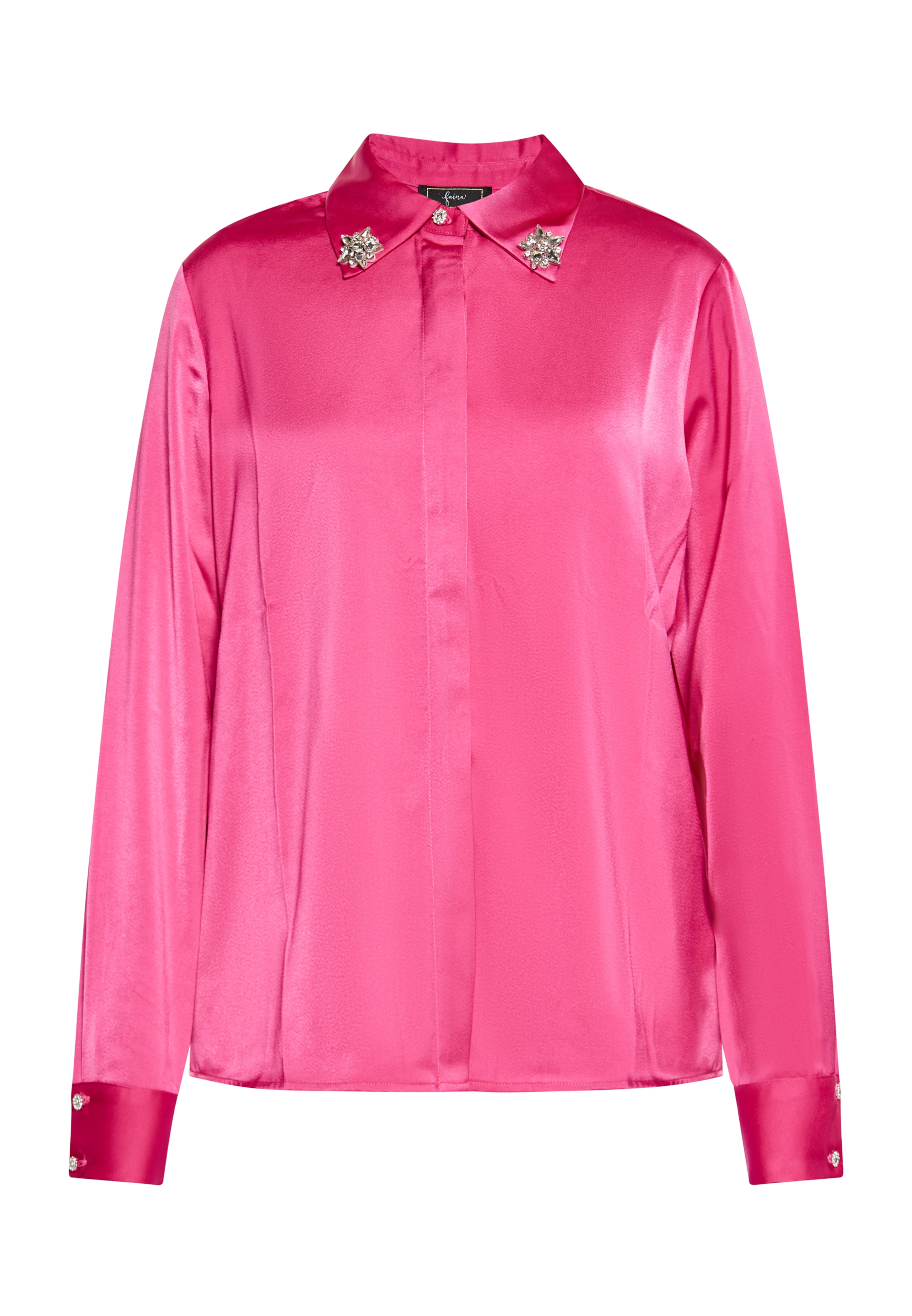 faina - Blusa em rosa: frente