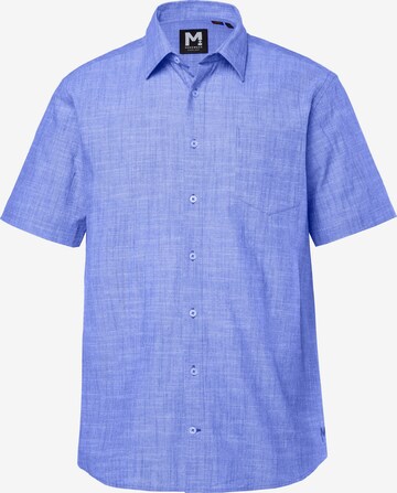 Men Plus Comfort Fit Hemd in Blau: Vorderseite